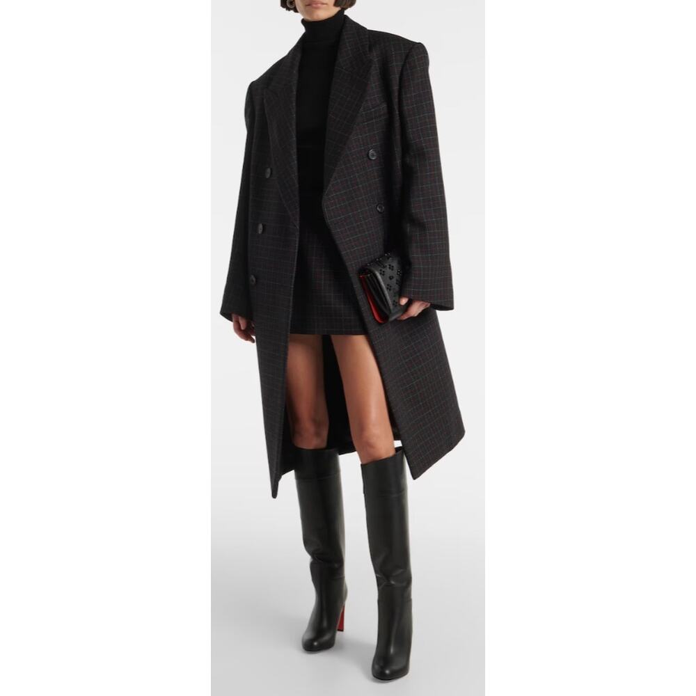 Christian Louboutin Loo Botta 85mm Knee High Boot in Black Calf Leather - Picture 3 of 16